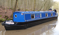 The Senegal Parrot canal boat operating out of Alvechurch