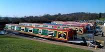 The Rock Dove canal boat operating out of Worcester