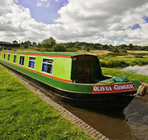The Martha canal boat operating out of Stone