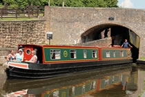The Blue Goose canal boat operating out of Hilperton