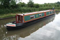 The Purple Heron canal boat operating out of Wrenbury