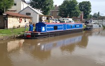The Golden Princess canal boat operating out of Middlewich