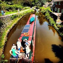 The Raki Raki canal boat operating out of Middlewich