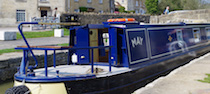 The May canal boat operating out of Bradford-on-Avon