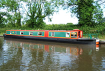 The Black Necked Swan canal boat operating out of Anderton