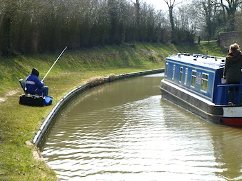 Fishing on a canal boat holiday Fishing on a canal boat holiday