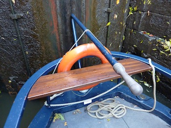 Canal Boat in a lock