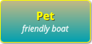 Pets are permitted on the Josephines Lory Canal Boat