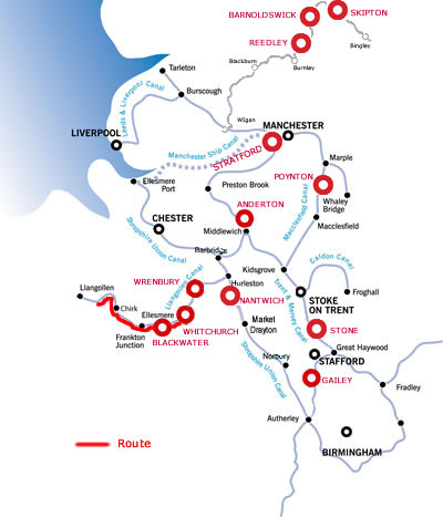 Aqueducts and Whitchurch from Blackwater Aqueducts and Whitchurch from Blackwater