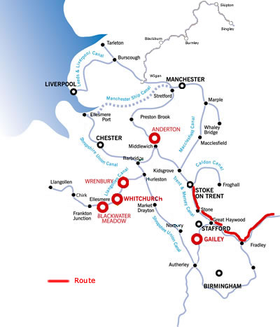 Burton upon Trent from Stone  Burton upon Trent from Stone