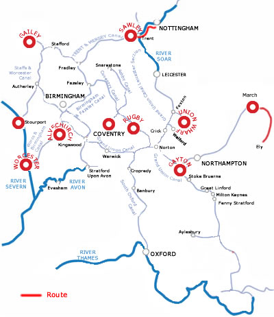 Ely from March through the Fens Ely from March through the Fens