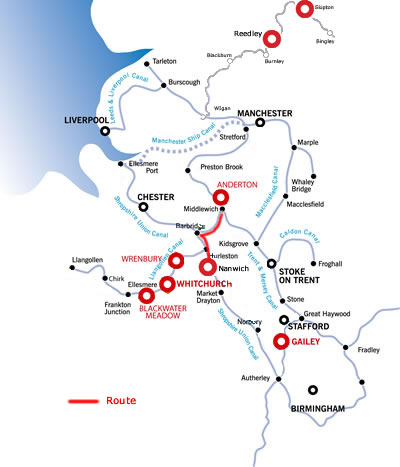 Middlewich from Nantwich Middlewich from Nantwich